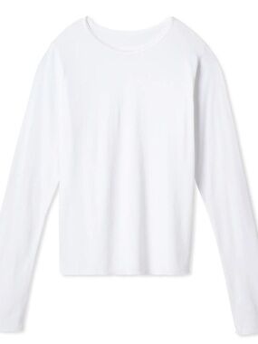 Pretties Venice Long Sleeve OG Baby Tee in White